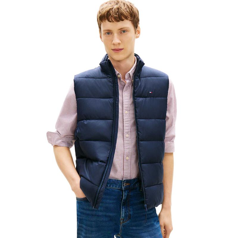 Tommy Hilfiger Flag Embroidery Water Repellent Puffer Gilet image number 0